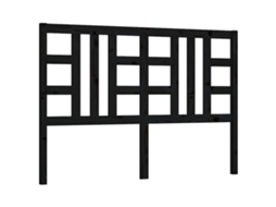 Bed Headboard, Bed Headboards Vidaxl Preto Madeira De Pinho (166 X 100 Cm)