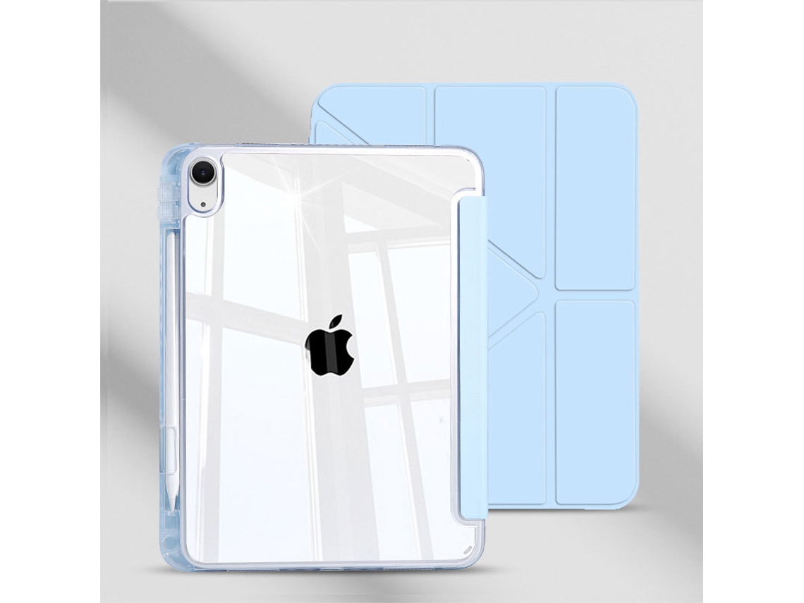 Capa Protetora Para Tablet Huawei Matepad 11 21/23/se11 Branca/azul Gelo, Alta Transparência, Dobrável Em 3y, Branca/azul Gelo. Yunzii