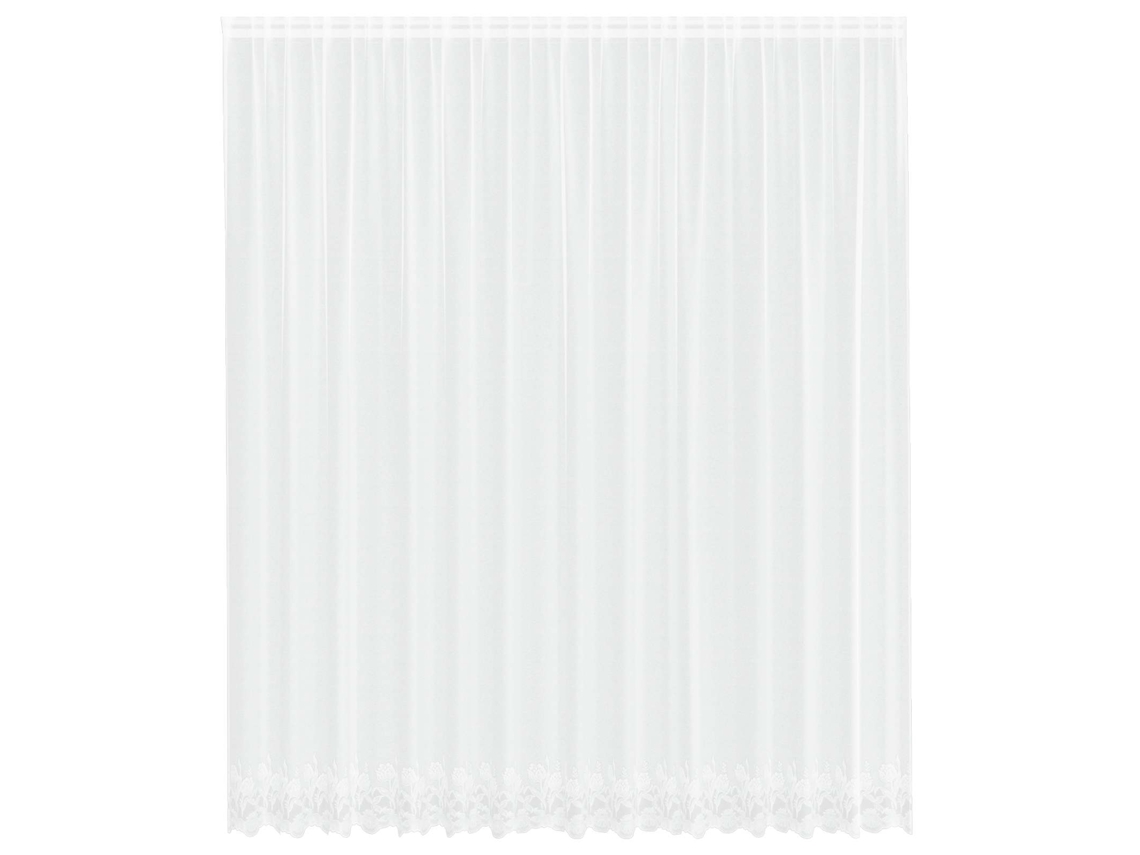 Maison Exclusive - Cortina De Renda Com Cortinas Branco 260 X 400 Cm Poliéster