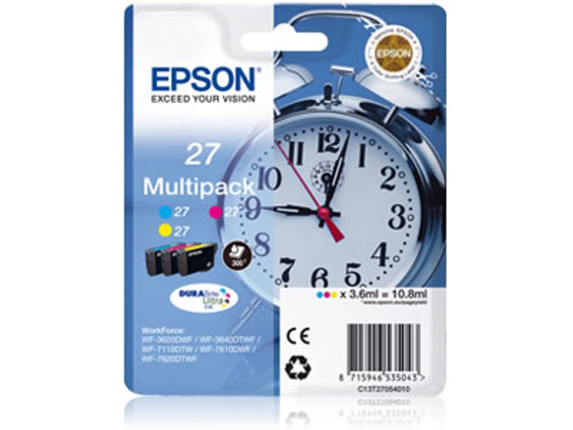 Pack 3 Tinteiros EPSON 27 (C13T27054022)