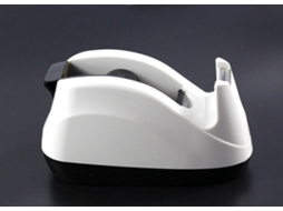 Dispensador De Fita Adesiva Mesa Com Base Pesada E Antiderrapante, Para Uso Uma Só Mão (branco)