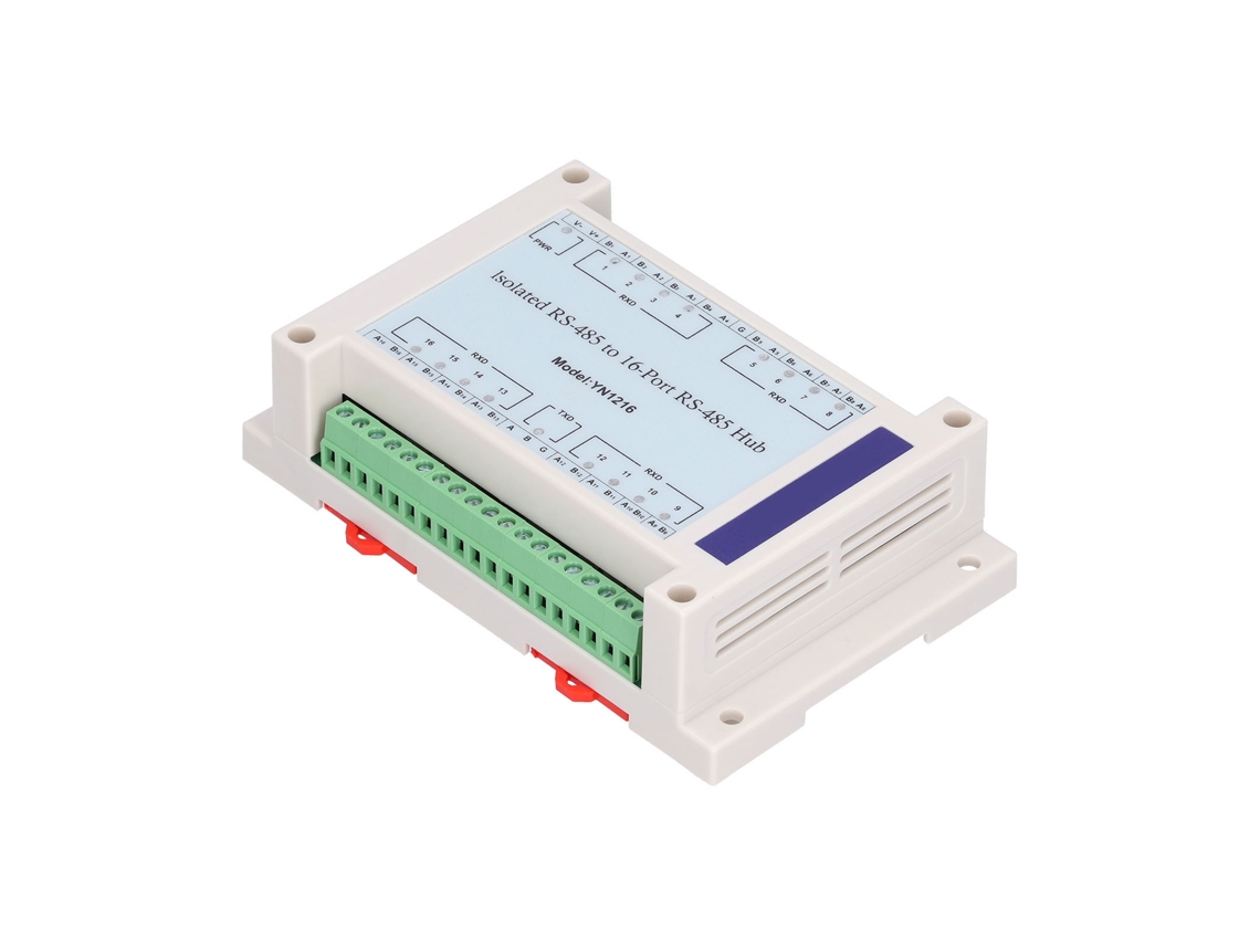Laxiscreed Rs485 Hub 16-port Com Isolamento Óptico E Proteção Contra Sobretensões