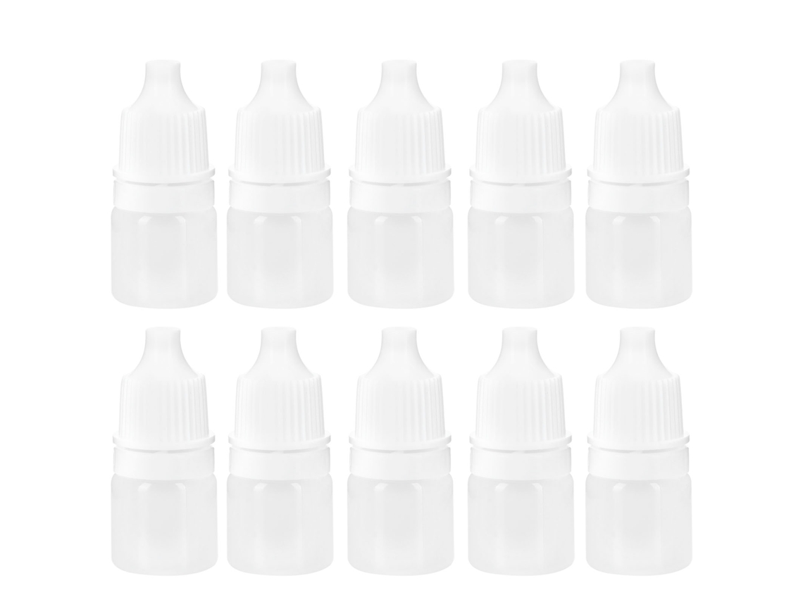 100pcs Garrafa de Gota Plástica Vazia 2ml Espremível Recarregável para Colírios Líquidos