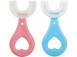 Escovas De Dentes De Silicone Em Formato De U Para Crianças - Massagem Suave Nas Gengivas E Limpeza Completa Dos Dentes.