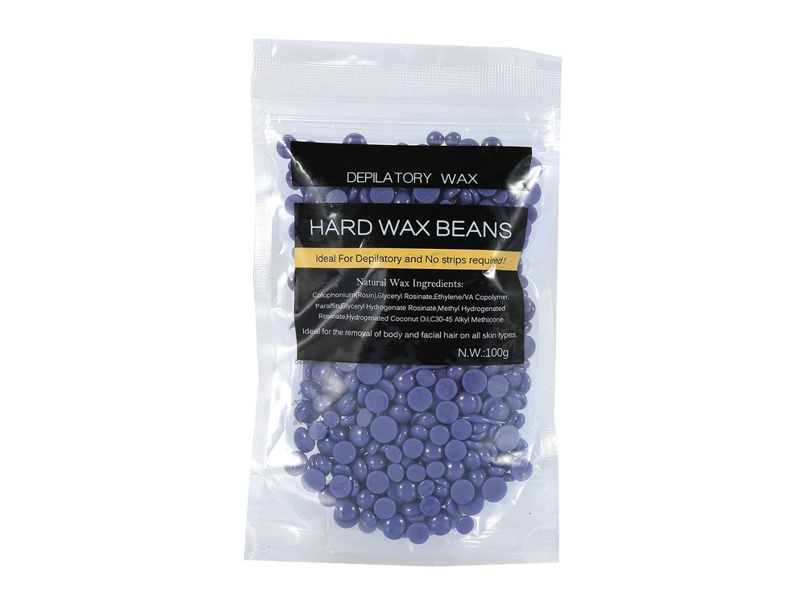 2026 100g Bolsa de Cera Dura Depilatoria Sin Tiras para Piernas Y Brazos Frijoles de Cera (lavanda)