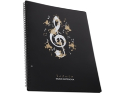 Pasta para Partituras Amosfun A4 com 80 Bolsos Transparentes, Organizador de Documentos Durável Músicos e Arti