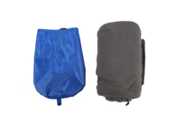 Saco de Dormir Polar Plegável para Camping Cinza
