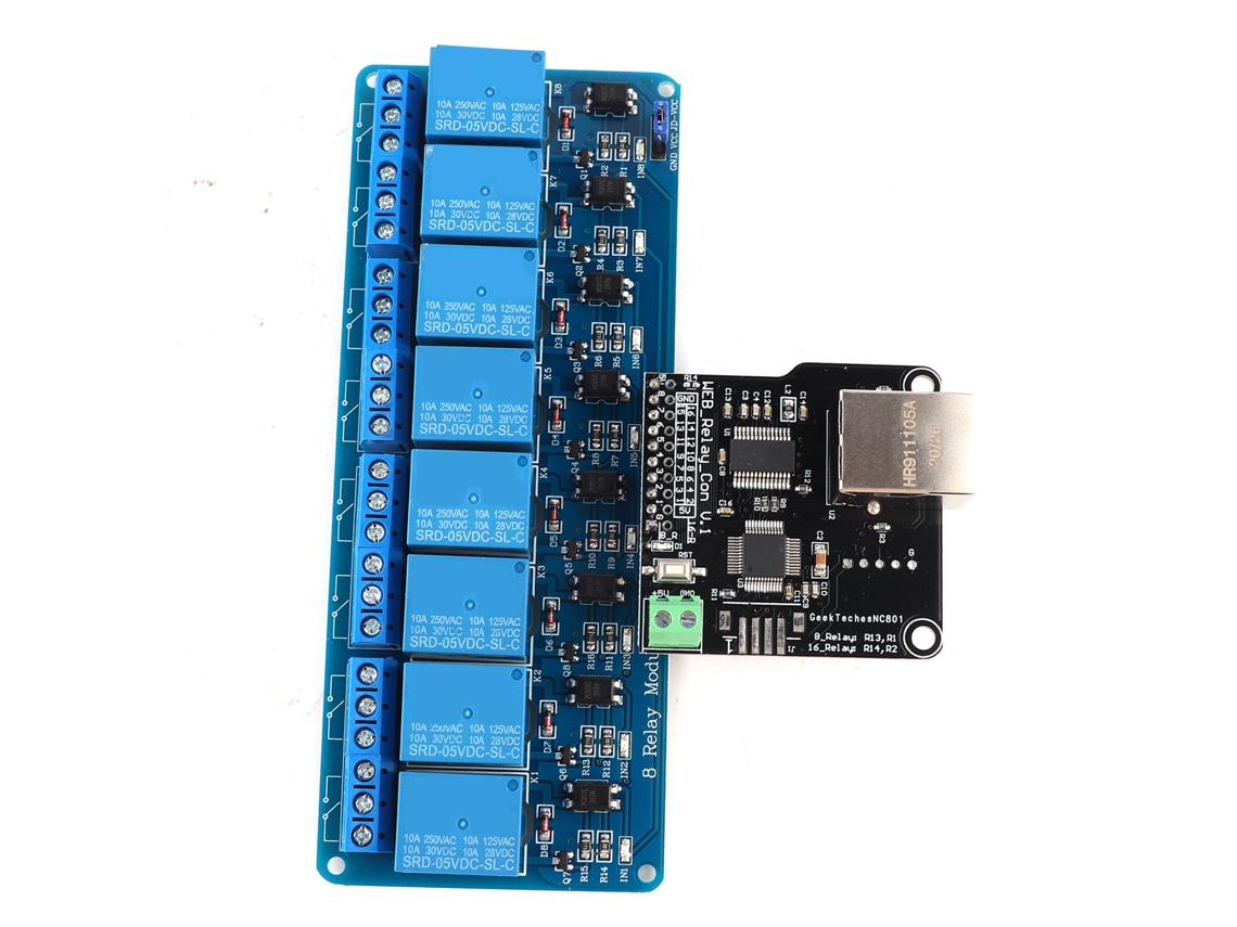Módulo Ethernet Controle 8 Canais Relé Rj45 Web