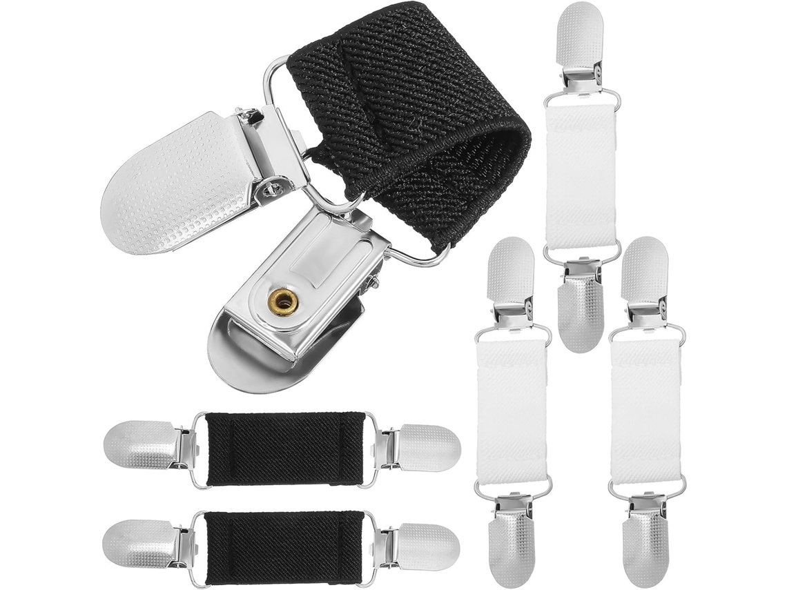 Conjunto de 6 Prendedores Roupa em Liga Metálica e Tecido. Fixação Firme Fácil Usar. para CHABERLU