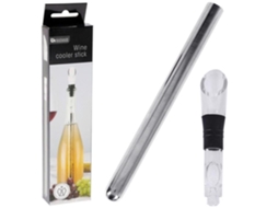 Dispensador De Vinho - 32 Cm - Aço Inoxidável - Com Inserto Refrigerado - Prático