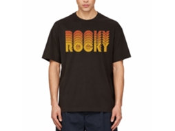 Rockinstone Rocky Movie Retro Rocky Solid Dark Chocolate Adult T-shirt Size:xxl