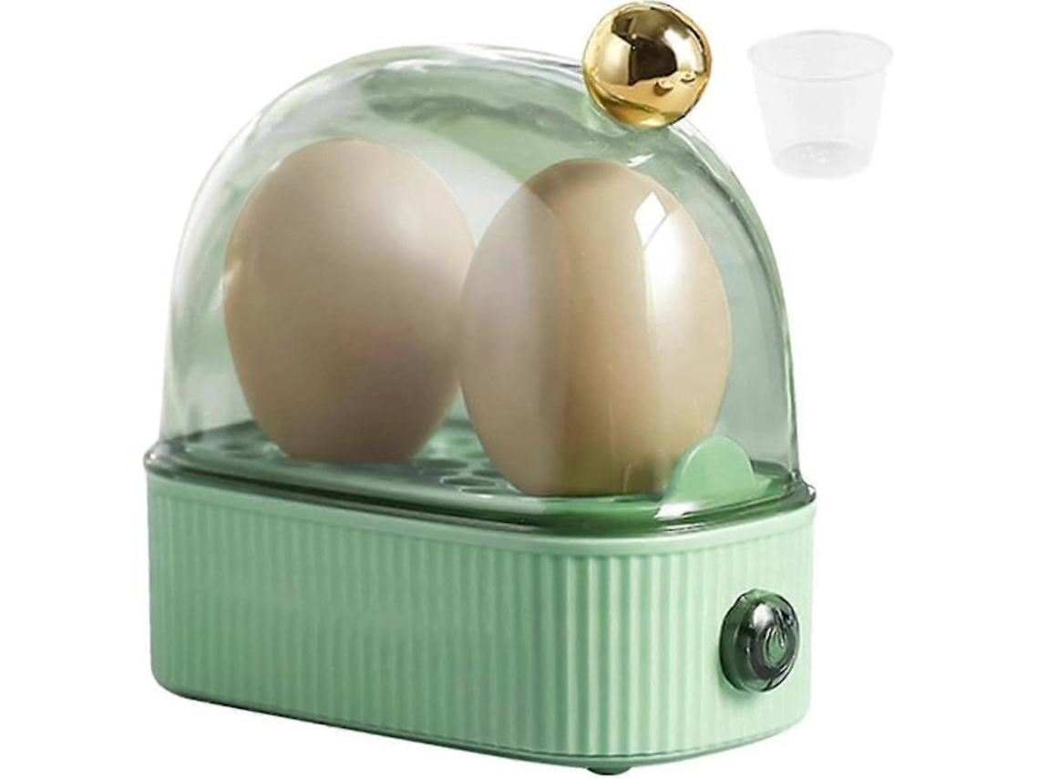 Cozedor De Ovos Elétrico Compacto Para 2 Ovos, O Melhor Cozedor De Ovos Com Três Níveis De Cozimento, Molinho, Médio E Duro. Verde