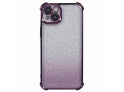 Capa De Celular Galvanizada Com Glitter Em Pó E Gradiente De Cor Tpu Para Iphone 13