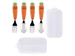 Utensílios para Bebês Colheres e Garfos em Aço Inoxidável NEVEANCE