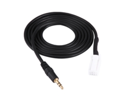Cabo Entrada Aux 3,5 Mm com Conector 8 Pinos para Automotivo AQUAFORGE