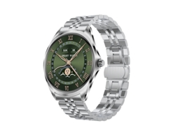 Yizhood Silver 1,43 polegadas Amoled Fabric Smartwatch com chamadas Bluetooth e modos esportivos