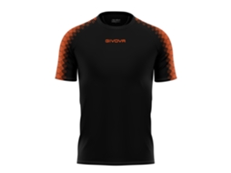 Camisa de futebol de malha Givova, tamanho M, para conforto e estilo.