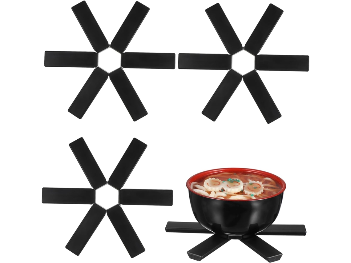 Kit De 4 Tapetes De Cozinha Dobráveiss Ao Calor, Protetores De Bancada Multifuncionais Antiderrapantes, Suportes Para