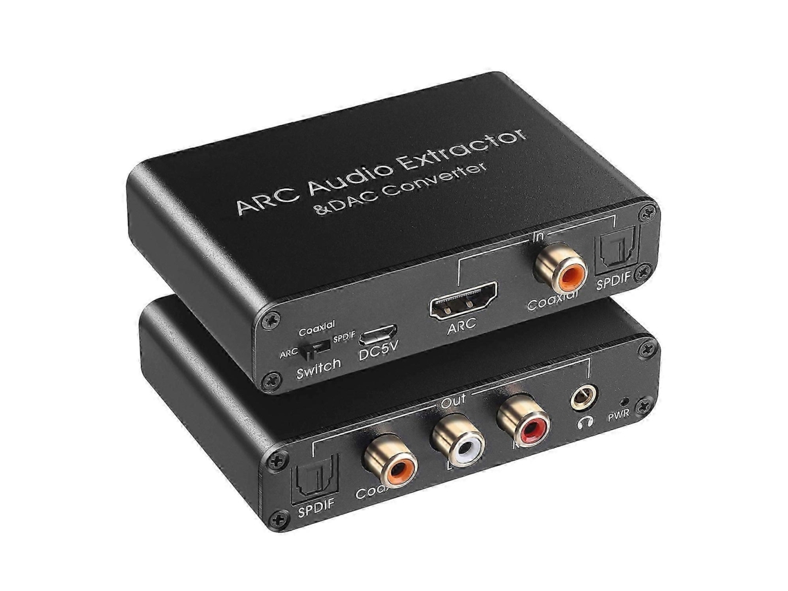 Extrator De Áudio 192khz, Conversor Dac, Extrator De Áudio Arc, Compatível Com Hdmi Digital, Áudio Para An Jc Aquaforge