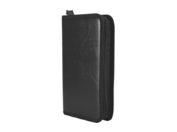 Bolsa Organizadora de CD/DVD com Capacidade para 80 Discos, em Couro Sintético PU | S/MARCA