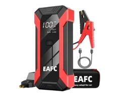 Auxiliar de partida para carros 2000A, 12V, com interface USB, luz LED e clipe inteligente para veículos a gasolina de 6.0L e diesel de 4.0L.