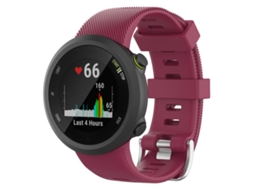 Bracelete Para Garmin Forerunner 45 / 45s / Swim 2 - Silicone Cor Sólida Vinho Tinto