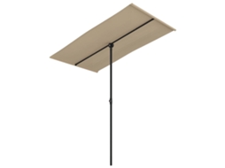 Maison Exclusive - Guarda-sol Jardim C/ Poste Alumínio 180x110cm Cinza-acastanhado