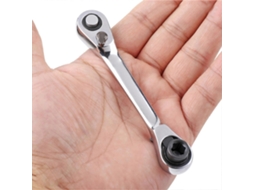 Chave de trinquete mini de 1/4, com ponta hexagonal e quadrada | S/MARCA