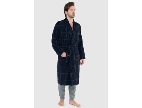 Roupão de inverno premium masculino com tecido de lã estampado de coruja noturna