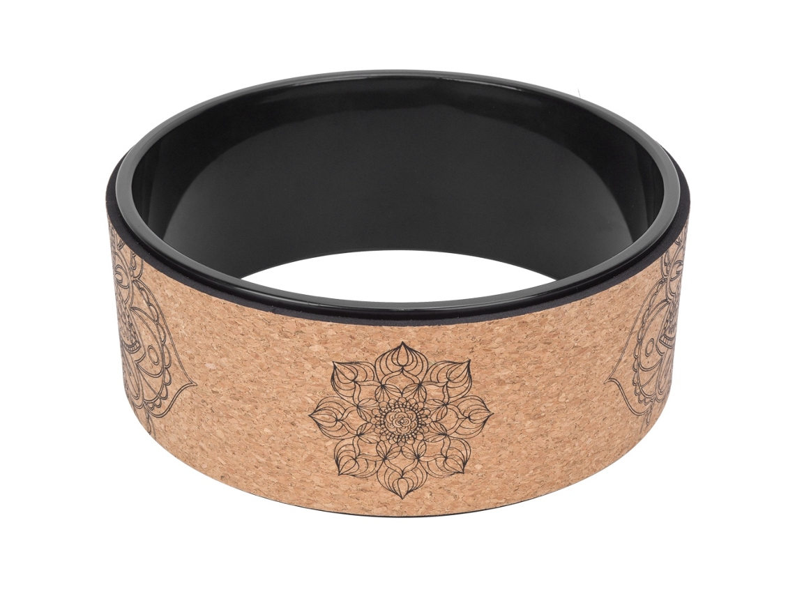 Roda De Yoga De Borracha Pu Circulos Para Treino De Costas Academia Equipamento Fitness Interior Preto