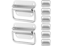 Conjunto De 8 Peças Utensílios E Estojos, Baús Com Fecho, Plataforma Dobrável, Porta De Gaveta, Armário De Aço, Estojo