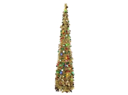 Árvore De Natal Dobrável Laxiscreed Com Acabamento Dourado - Diy E Presente Natalício Perfeito