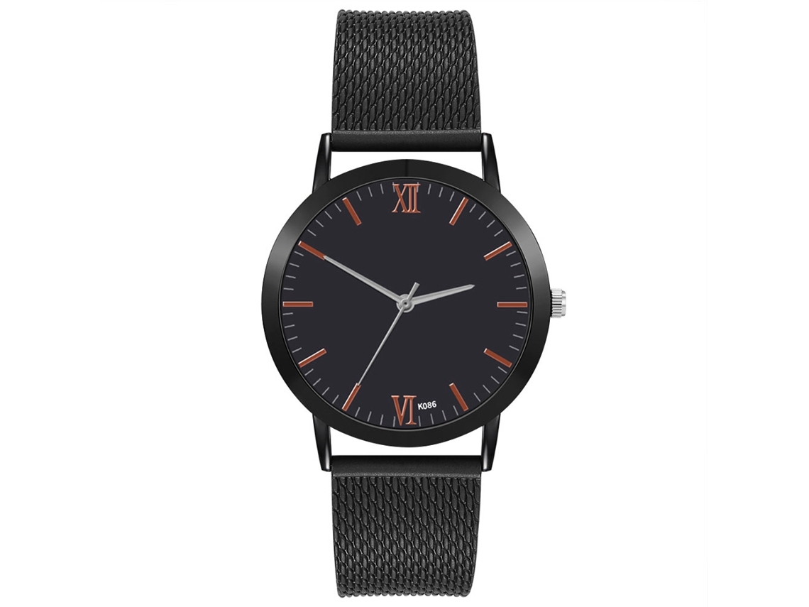 Reloj De Cuarzo Con Correa De Silicona Estilo Casual Para Mujer Parejas Oro