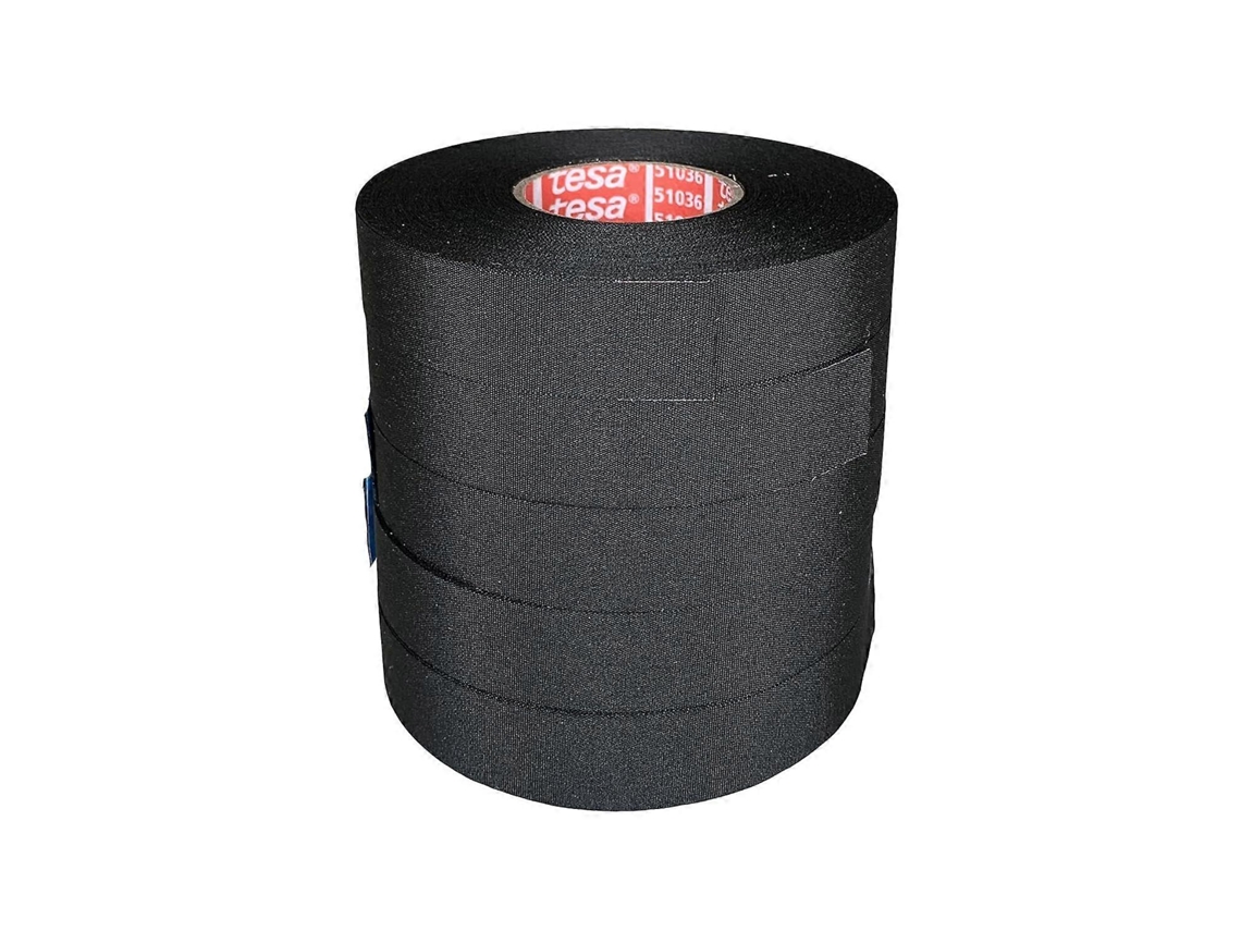 Cinta para cabeamento de motor retardante à chama, resistente ao calor e abrasão, 5 rolos Tesa 51036 19mm x 25m | S/MARCA