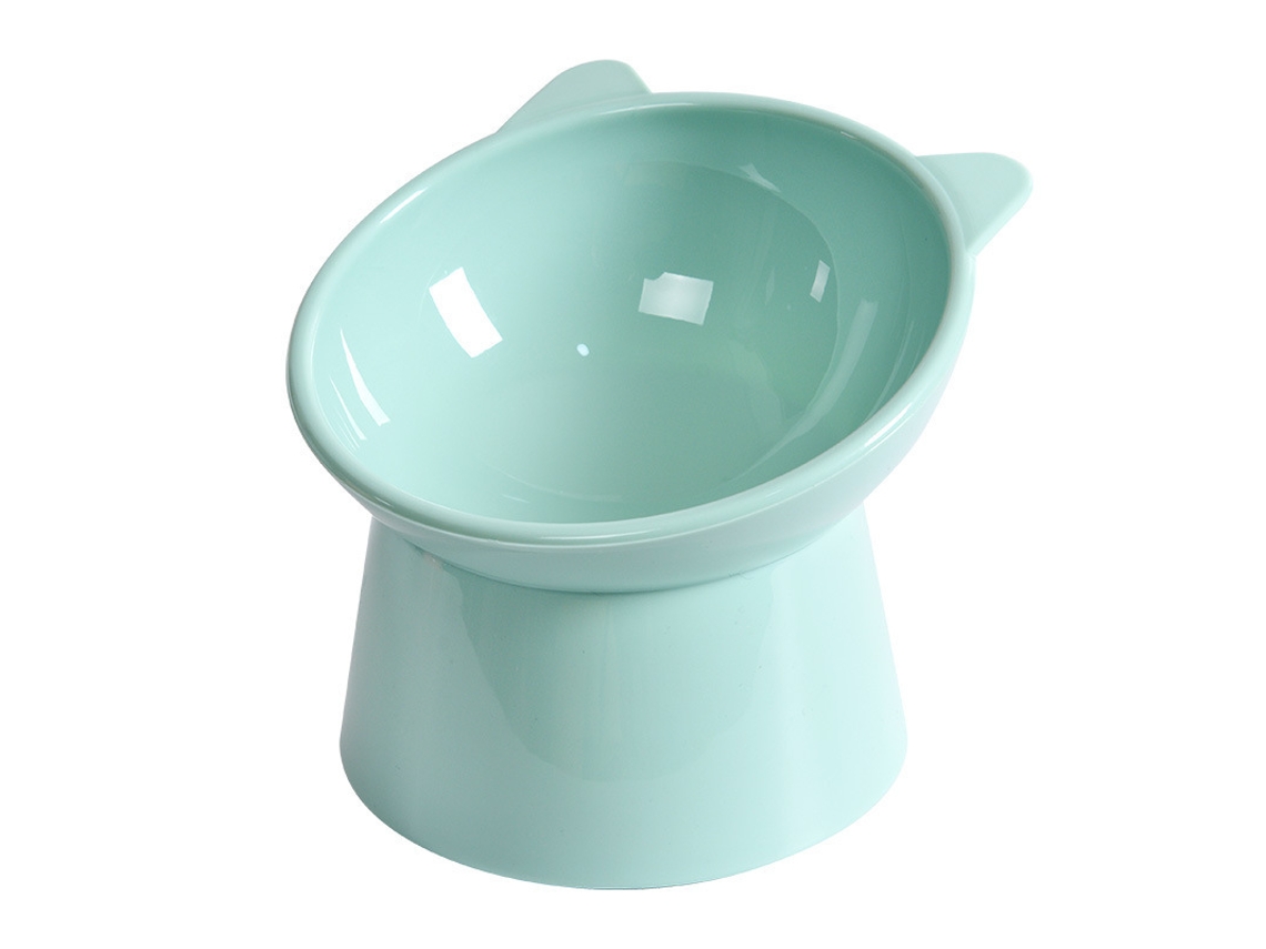 Tigela Elevada para Comida, Água de Gatos, Anti vômito com Inclinação de 15° Antiderrapante para Animais de Estimação AQUAFORGE