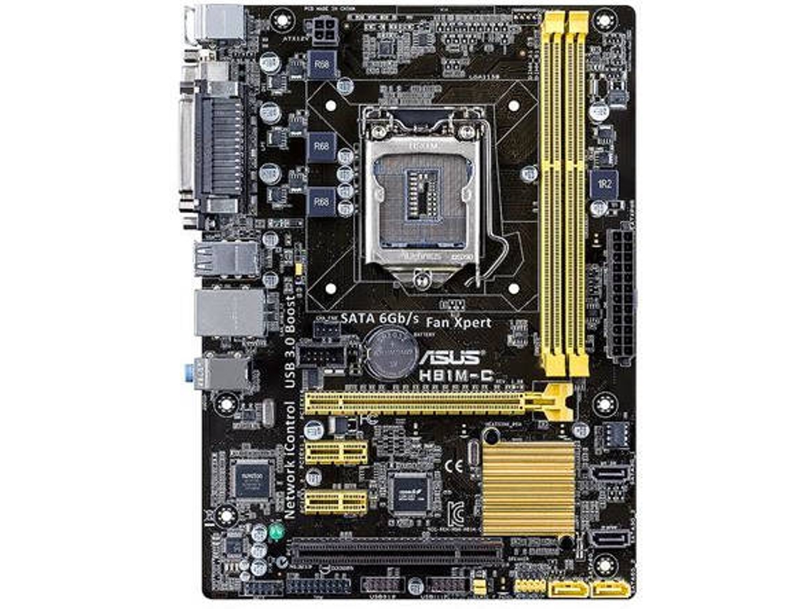 Motherboard ASUS H81M-C (Socket LGA1150 - Intel H81 - Micro-ATX )