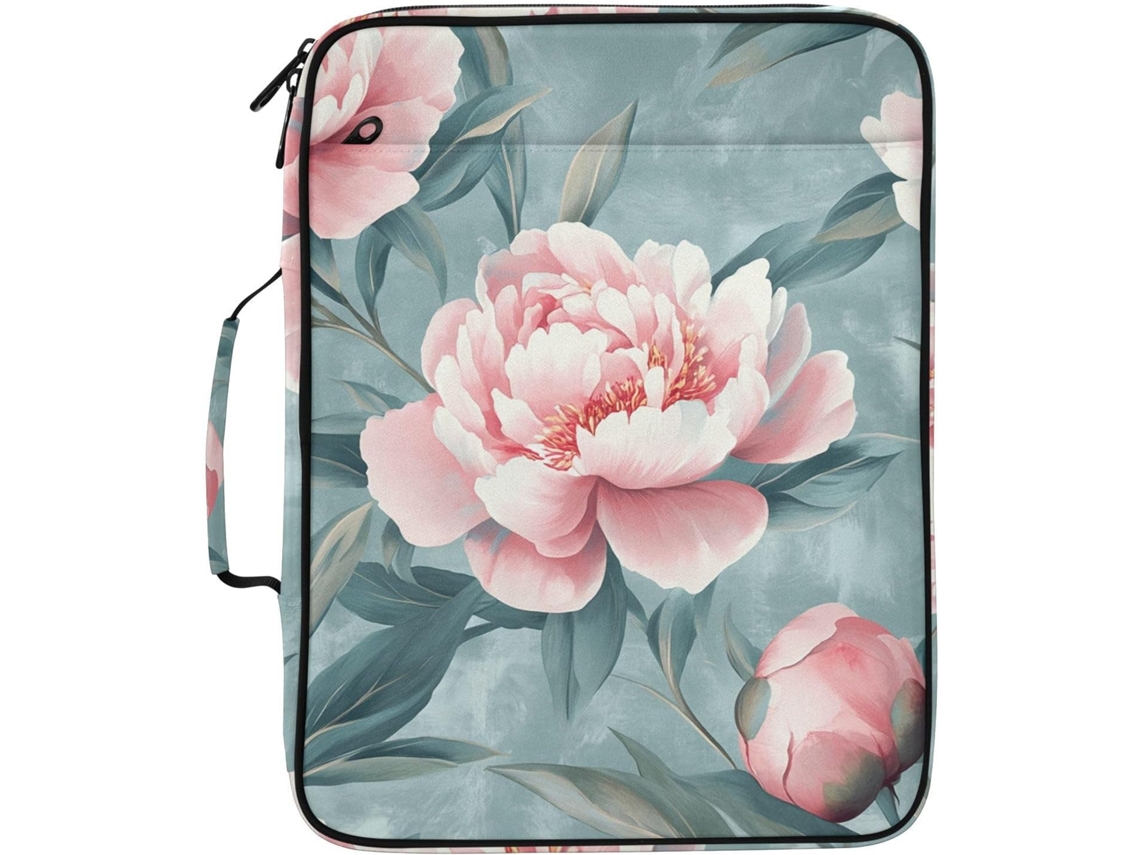 Pasta Organizadora Expansível Peonies Com 7-camadas Em Formato De Sanfona, Impermeável, Ideal Documentos Escolares