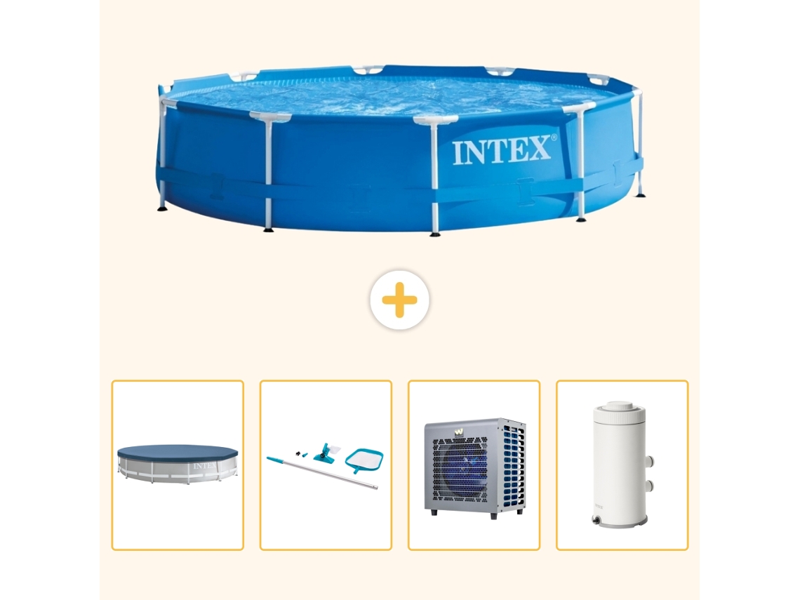 Intex Piscina Com Estrutura Redonda - 366x76 Cm - 5-peças S122