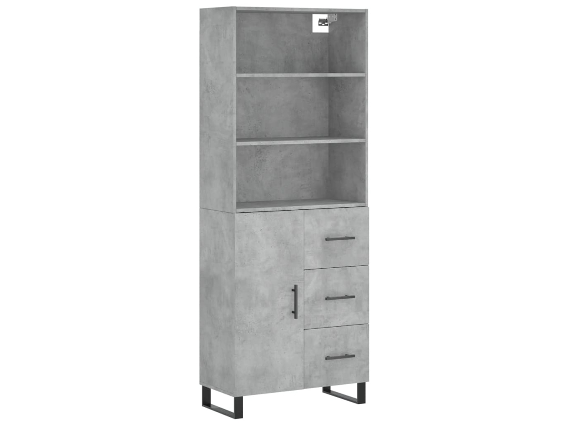 Highboard, Highboards Vidaxl Cinzeto Madeira Processada (n/a)