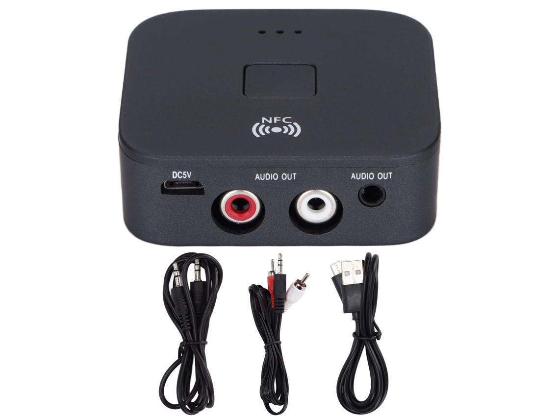 Adaptador Sem Fio Bluetooth 5.0 Receptor De Áudio Rca Porta 3.5mm Para Carro Fones De Ouvido Home Stereo