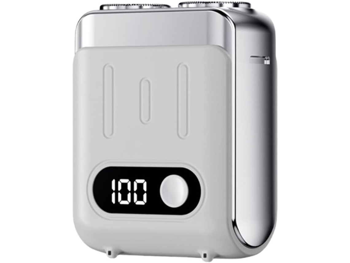 Barbeador Elétrico Portátil para Viagem com Visor Digital, Ideal para Barba, Aparelho de Barbear e Viagens. SFUSHOS