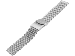 Pulseira Relógio Ajustável Malha Metálica 20 Inoxidável Mm Aço GOKOCO