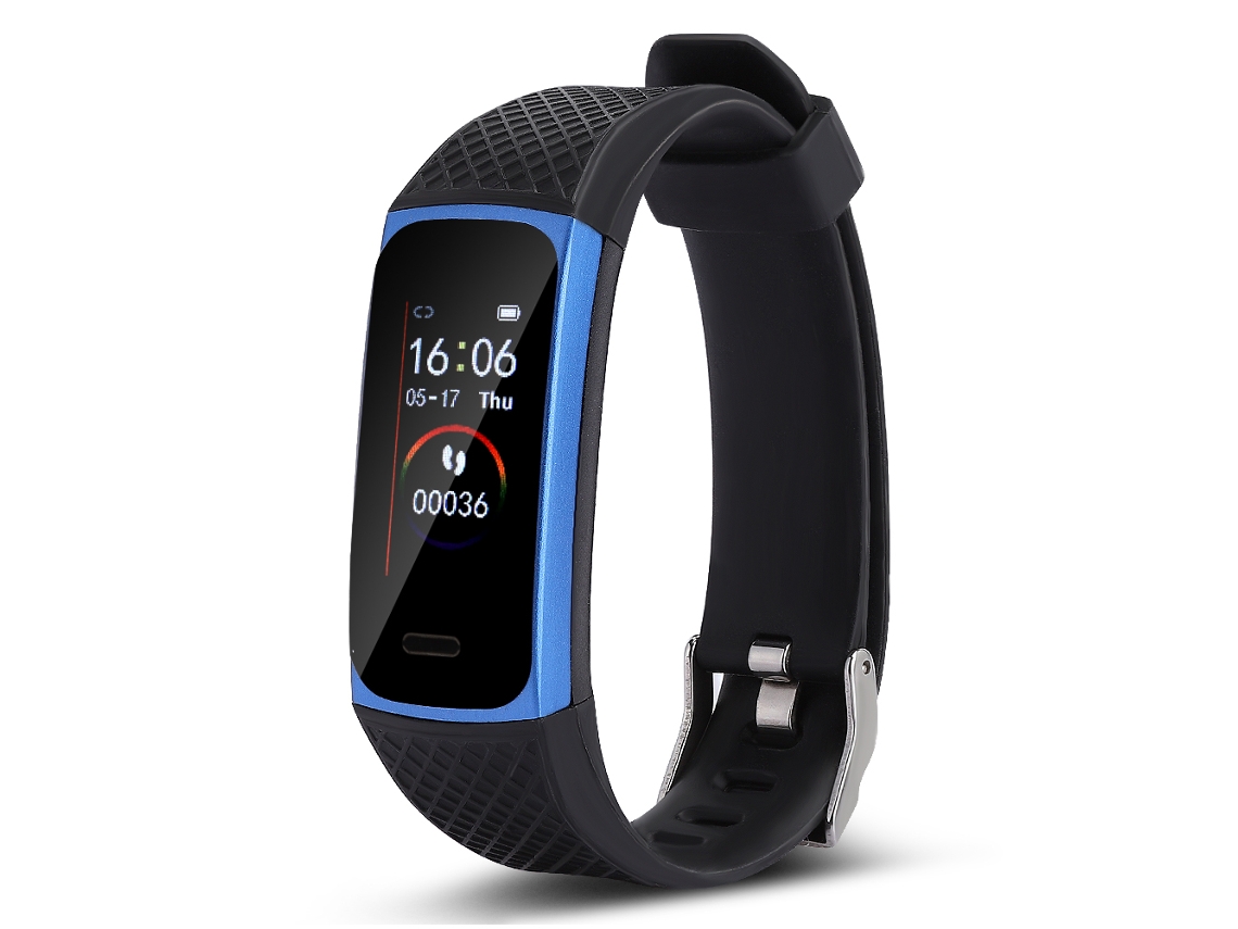 Mali relógio Esportivo Inteligente Ip68 Resistente À Água Monitor Cardíaco Pressão Arterial Sono Contagem de Passos Pulseira Azul