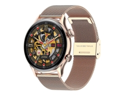 Smartwatch HK8pro com tela AMOLED de 1,36 polegadas e pulseira de aço, compatível com NFC e monitoramento de oxigênio no sangue. Ly Ebike