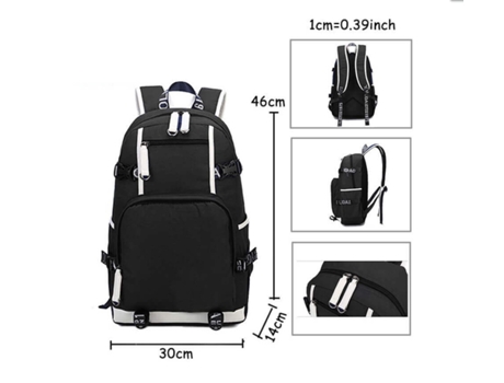 KOHREE Conjunto de Três Peças de Mochila de Estudante Rainbow Friends