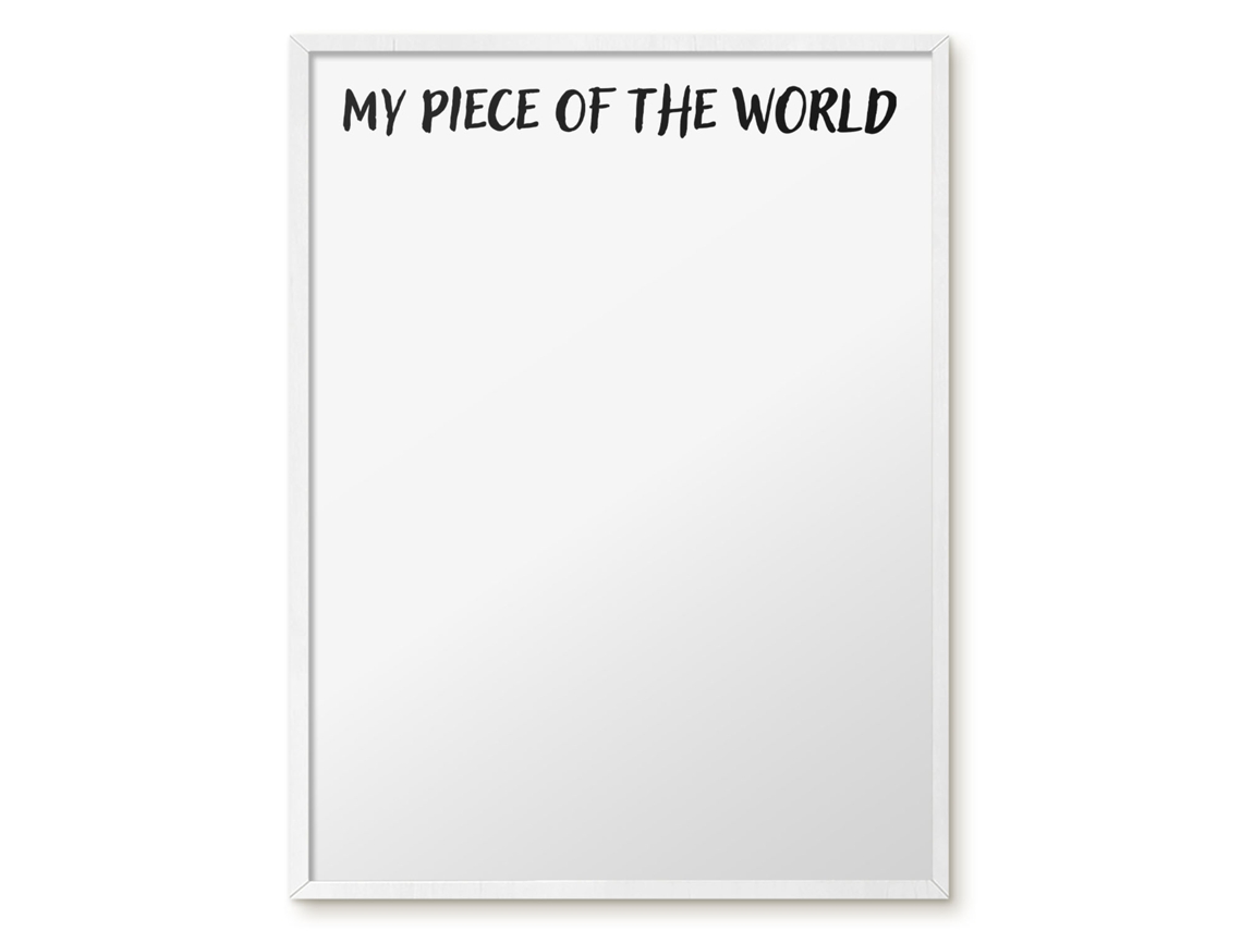 Magnetic Board My Piece Of The World For The Living Room Espelharte (60x80 Cm)