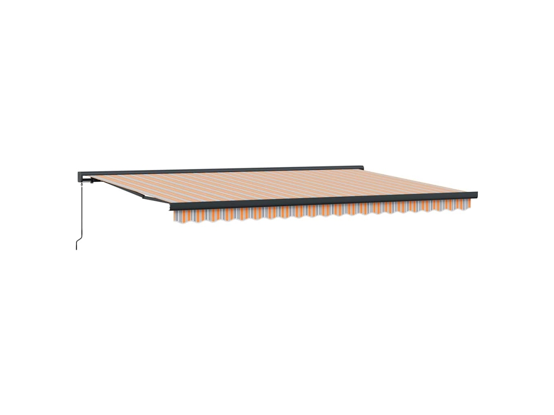Conjunto 1 Toldo Retrátil Vidaxl Multicolorido Lona (500 × 300 Cm)