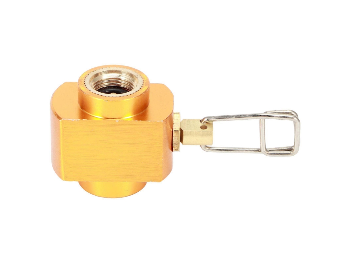 Adaptador Para Fogão De Camping G1/4 Dn8 Com Válvula De Recarga De Gás, Acessório Para Fogão A Gás. Hengjian