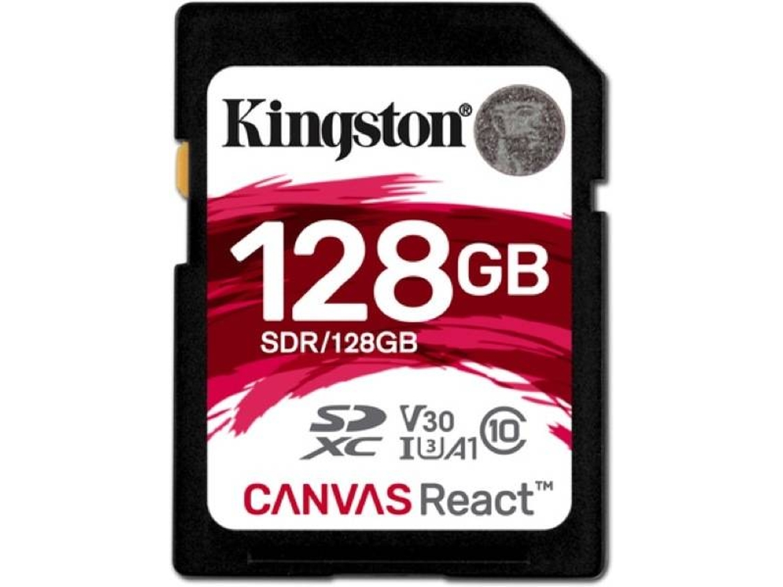 Cartão de Memória SDXC KINGSTON Canvas React 1 128GB