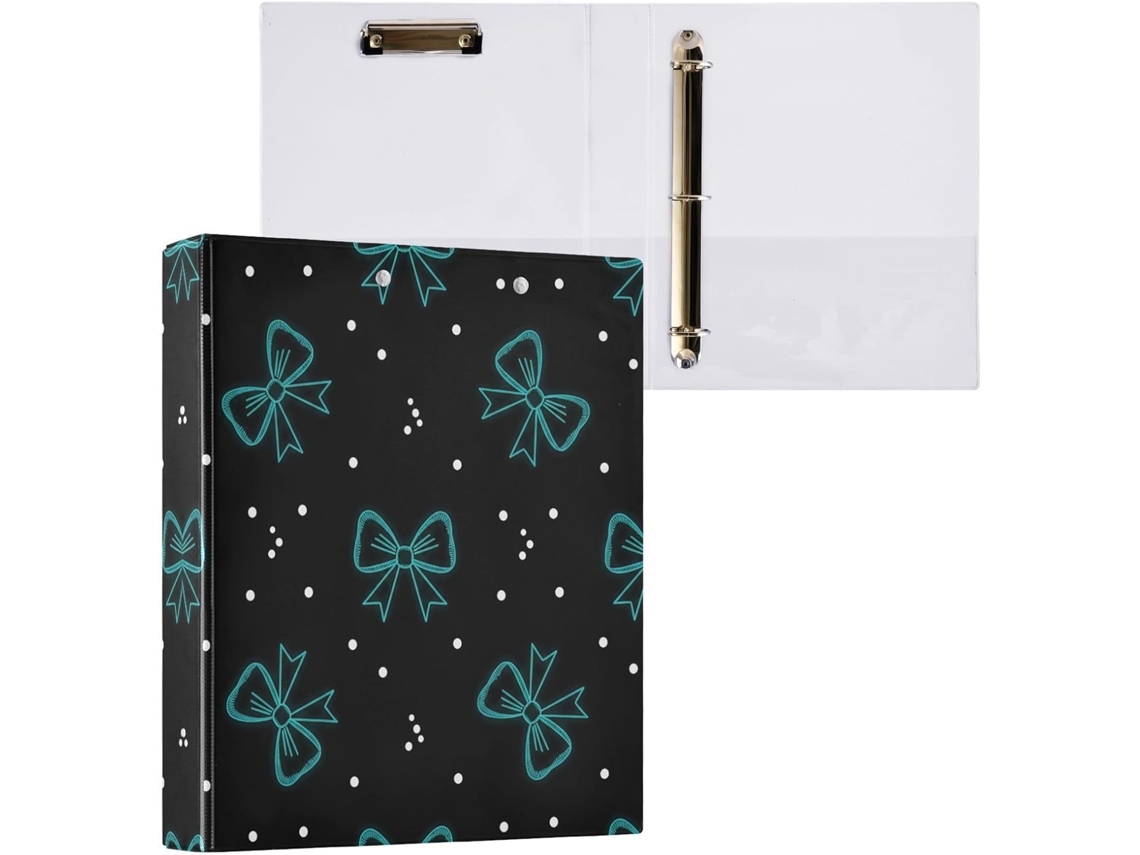 Pasta de 3 Argolas para Tamanho Carta , Organizador Redondas com Prancheta, Prancheta Materiai (27,9 X 21,6 Cm)